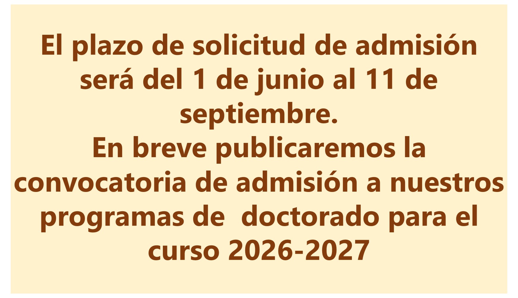 En breve se publicar&aacute; la convocatoria
